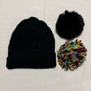 Hobby Lobby Black Knit Beanie Hat